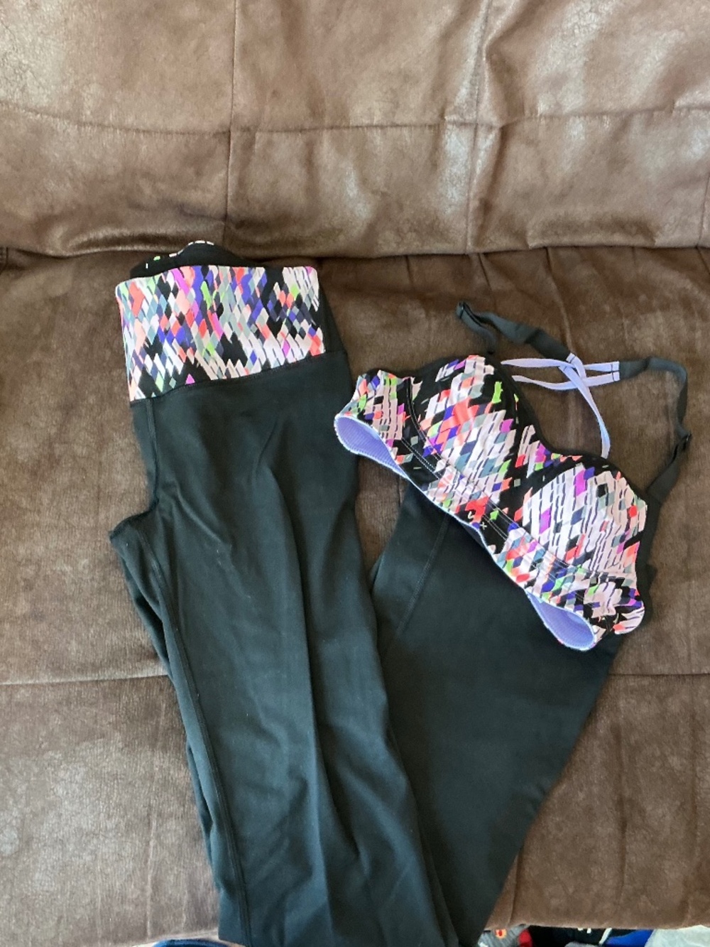 Victoria’s Secret VSX Sport Matching Super Model Legging and Angel Sports Bra